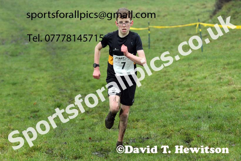 Boys under-13s, NECAA Junior Cross Country Relays, Thornley Farm, Peterlee, Saturday, December 12th. Photo: David T. Hewitson/Sports for All Pics